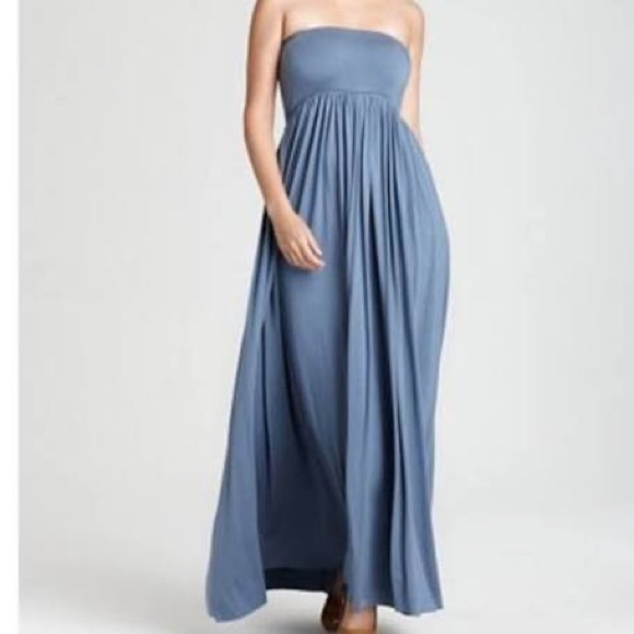 NWT Rachel Pally Tery Strapless Maxi Dress Astral Blue Size S - Picture 2 of 14